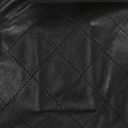 Chanel Vinyl Calfskin Quilted Flap Messenger Black 11 of 15
