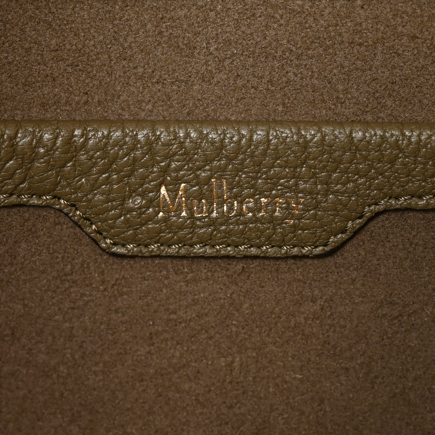Natural Grain Calfskin Maggie Shoulder Bag Linen Green