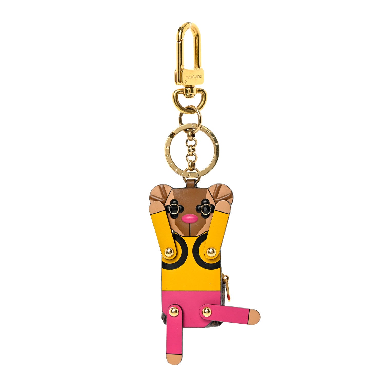 Louis Vuitton Monogram Bear Puppet Bag Charm Key Holder 3 of 5