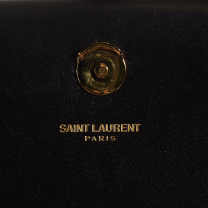 Saint Laurent Smooth Calfskin Medium Classic Monogram Kate Tassel Satchel Black 6 of 9