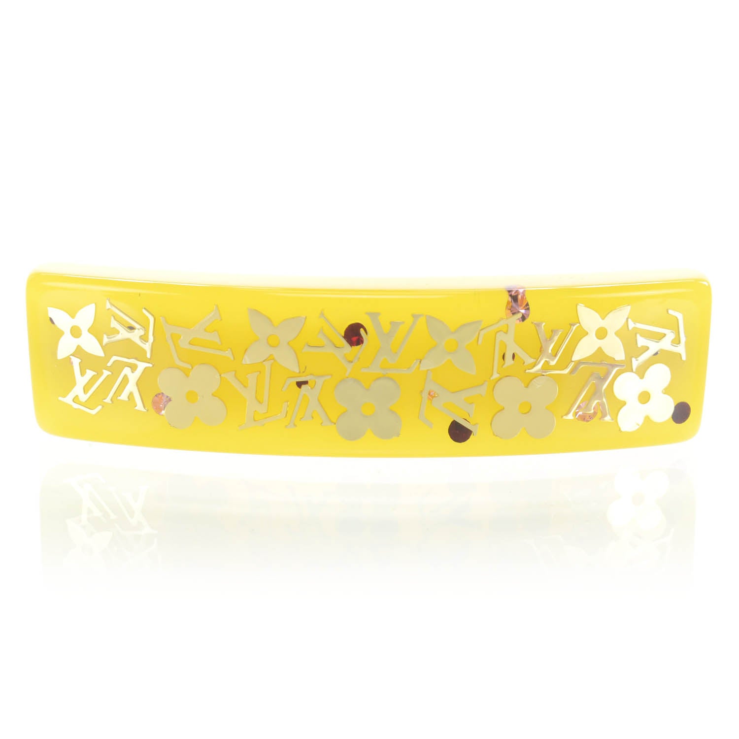 Louis Vuitton Monogram Inclusion Barrette Yellow 1 of 6