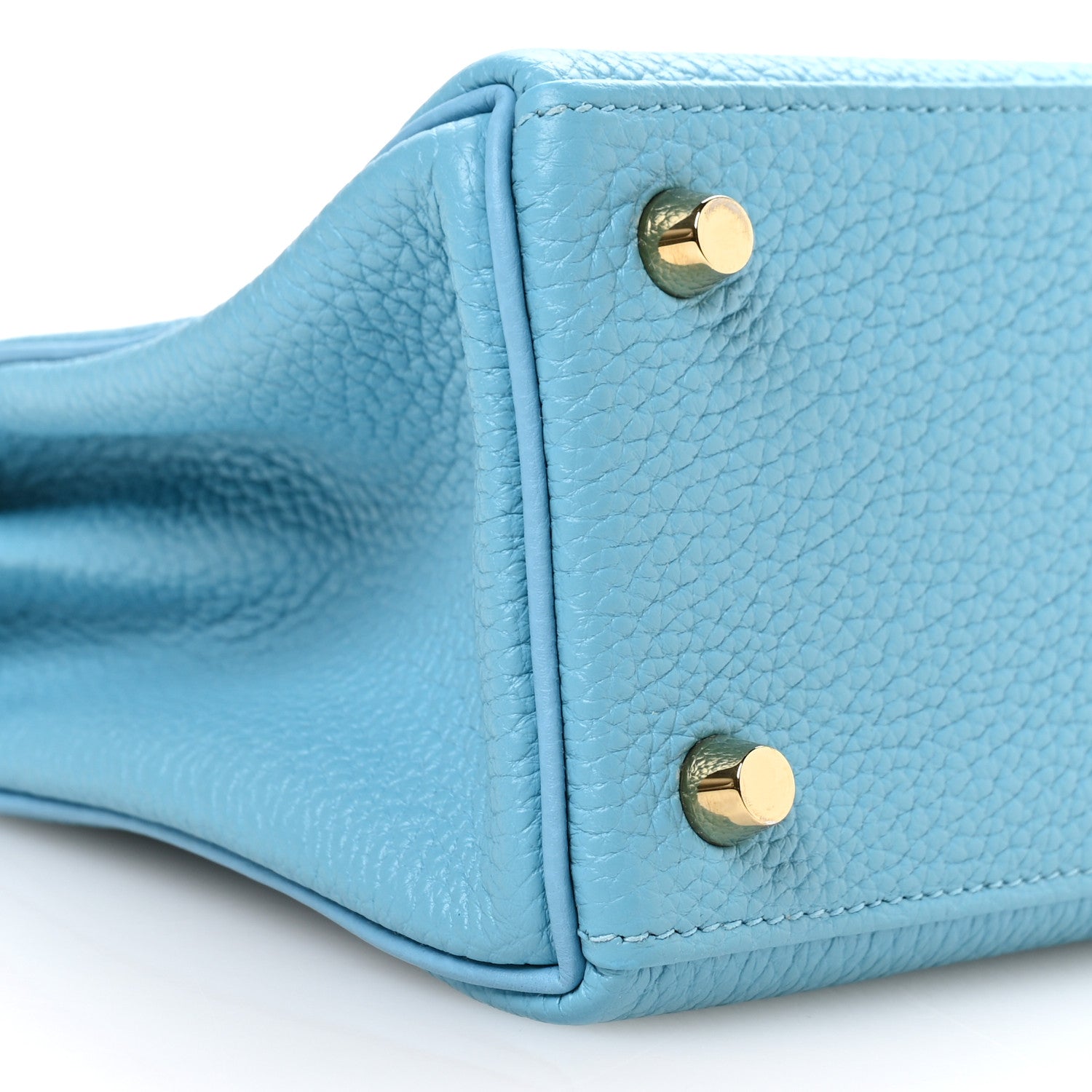 Hermes Togo Kelly Retourne 25 Bleu Du Nord 9 of 11