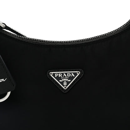Prada Tessuto Nylon Mini Re-Edition 2000 Bag Black 8 of 10