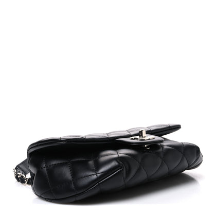 Chanel Calfskin Quilted CC Uniform Flap Belt Bag Black 3 of 10