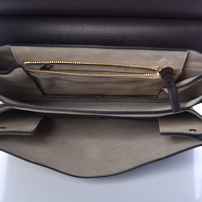 Chloe Calfskin Suede Medium Faye Shoulder Bag Carbon Brown 5 of 10
