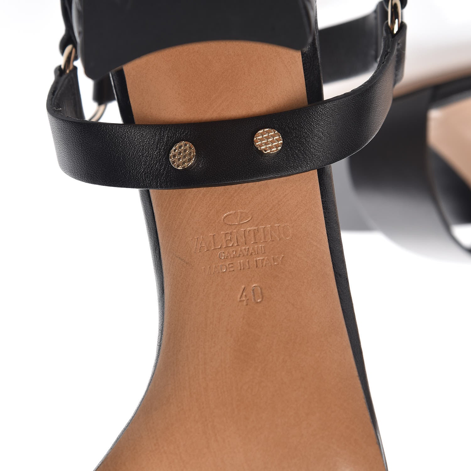 Valentino Garavani Calfskin Nappa Rockstud Spike 60mm Ankle Strap Sandals 40 Black 6 of 12