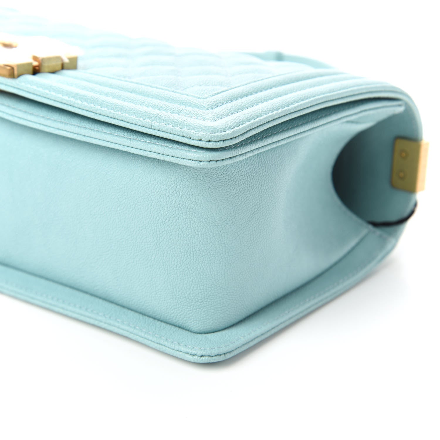 Chanel Caviar Quilted Medium Boy Flap Light Blue 8 of 12