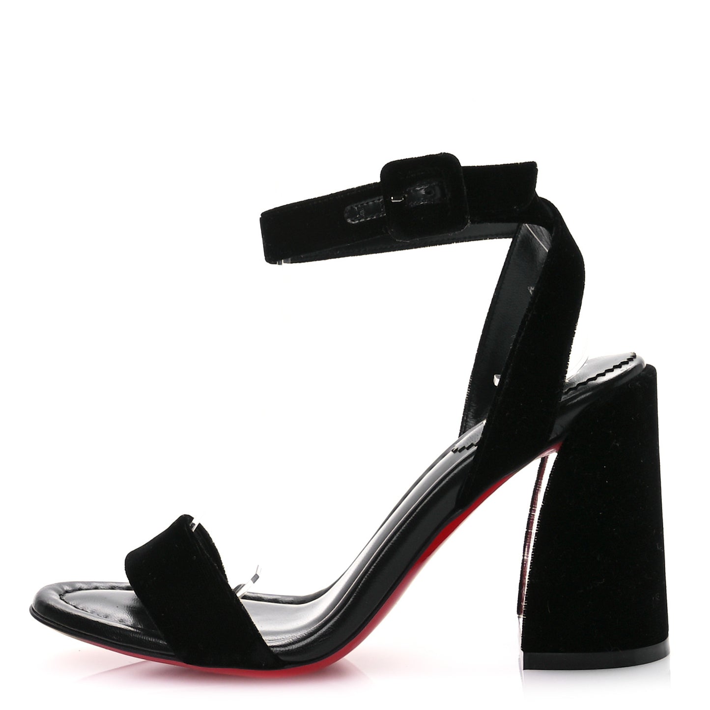 Veau Velours Miss Sabina 85 Sandals 36 Black