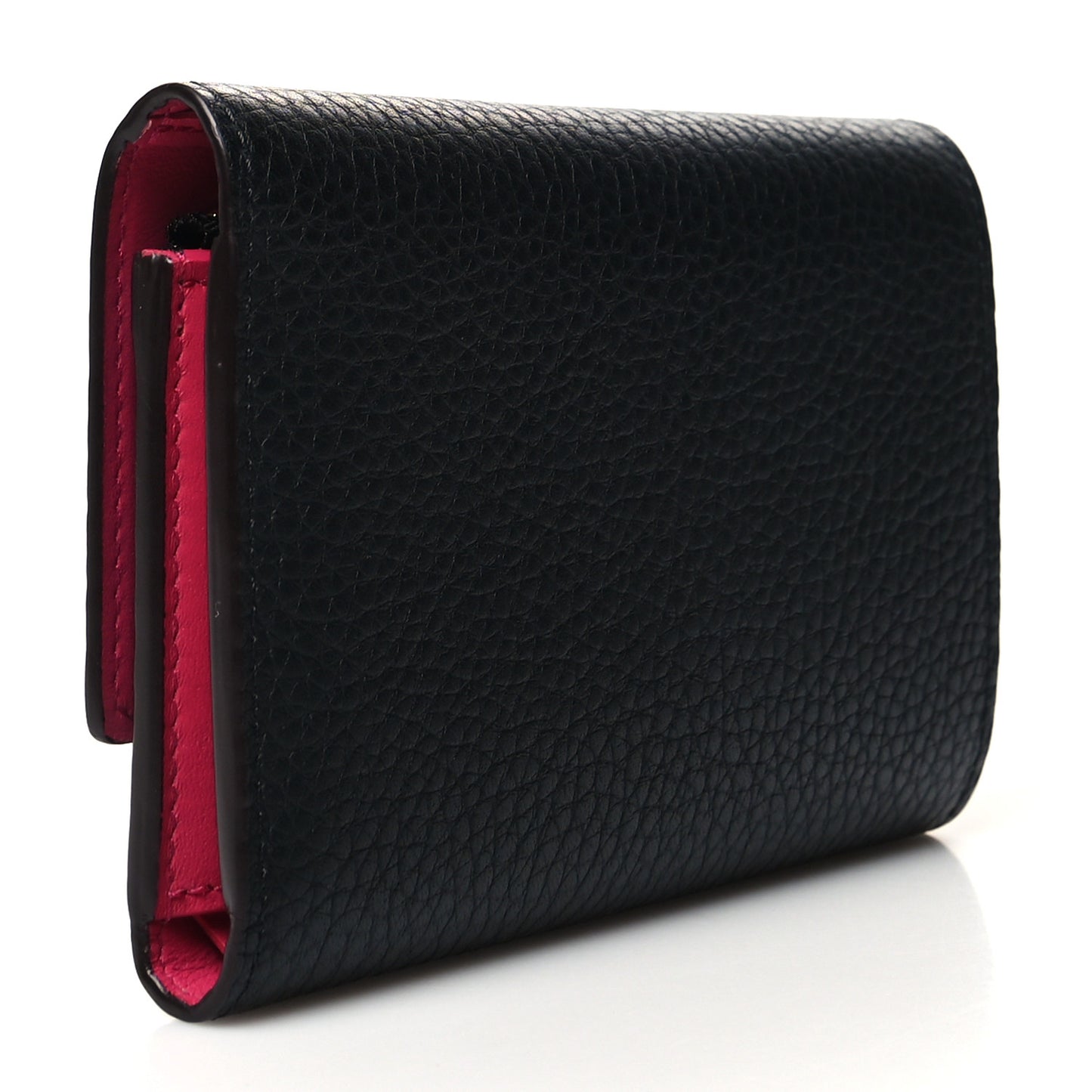 Taurillon Capucines Compact Wallet Black