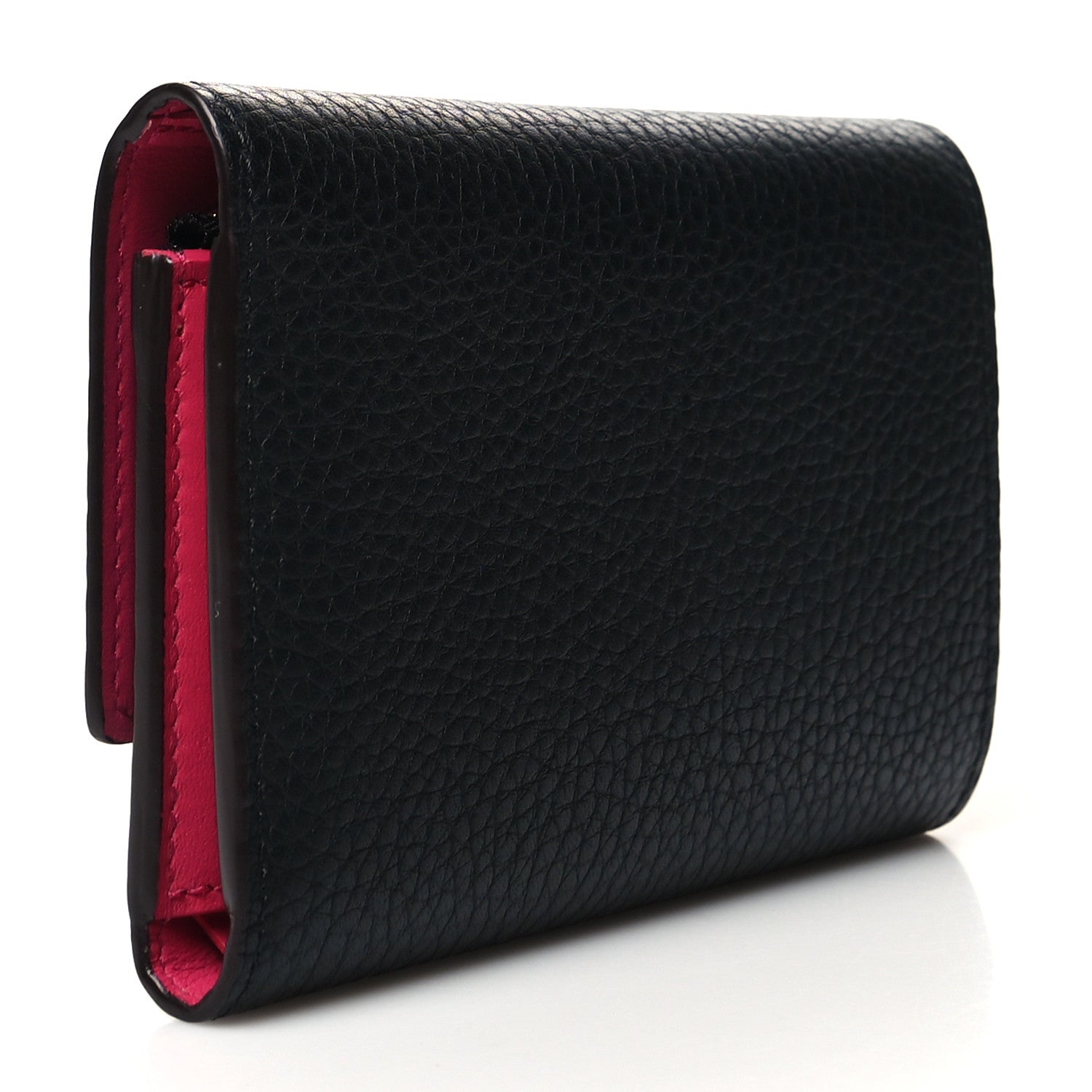 Louis Vuitton Taurillon Capucines Compact Wallet Black 3 of 9