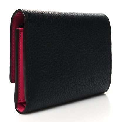 Louis Vuitton Taurillon Capucines Compact Wallet Black 3 of 9