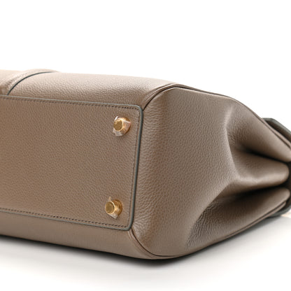 Celine Satinated Calfskin Medium 16 Top Handle Bag Beige 10 of 11