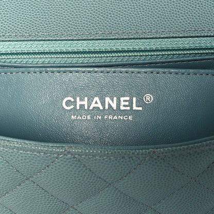 Chanel Caviar Quilted Mini Rectangular Flap Green 6 of 11