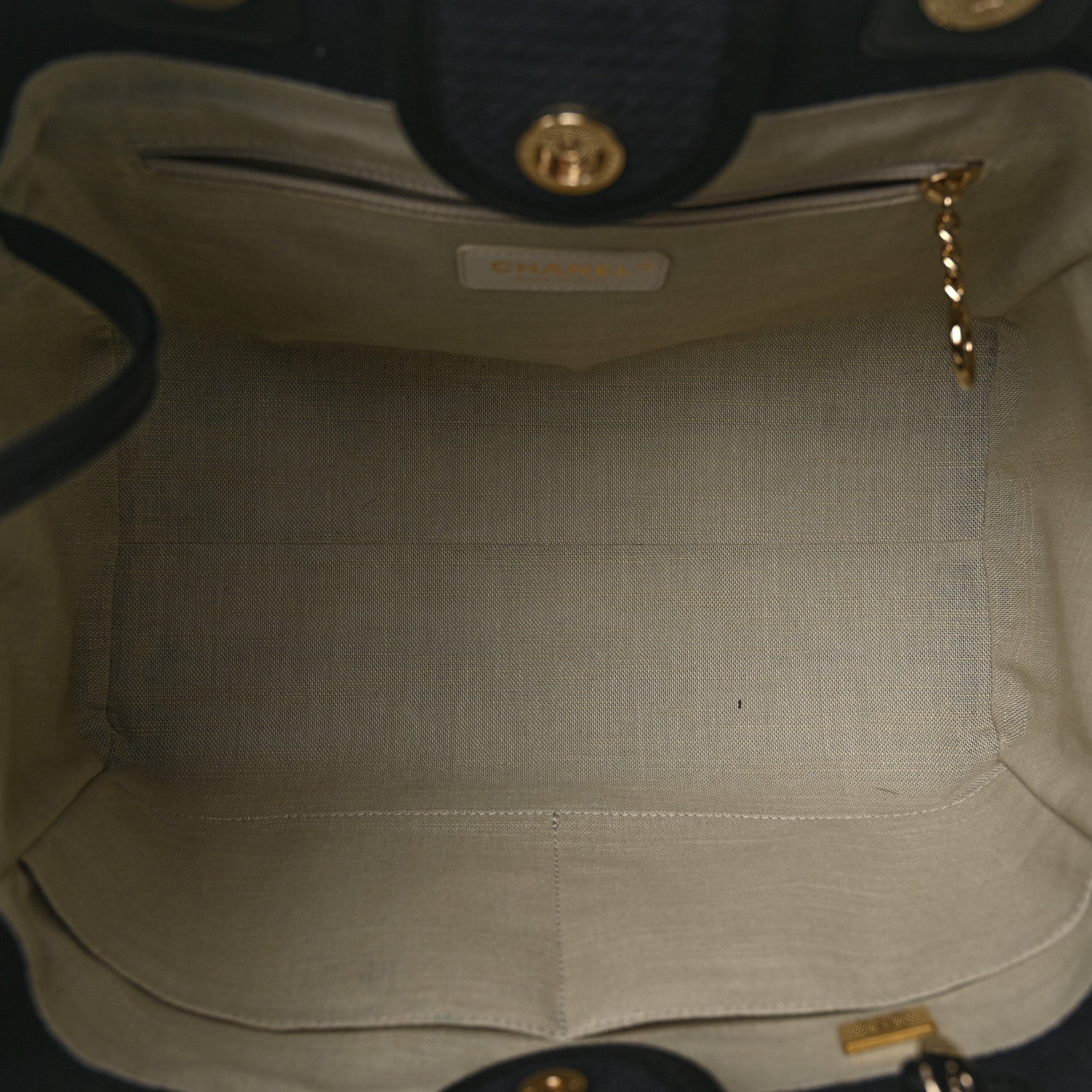 Chanel Mixed Fibers Small Deauville Tote Black 6 of 12