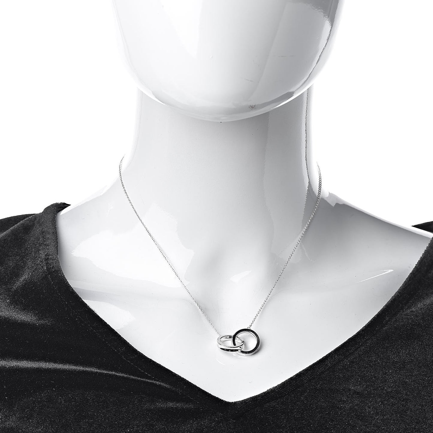 Sterling Silver 1837 Interlocking Circles Pendant Necklace
