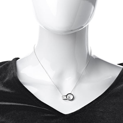 Tiffany Sterling Silver 1837 Interlocking Circles Pendant Necklace 2 of 6