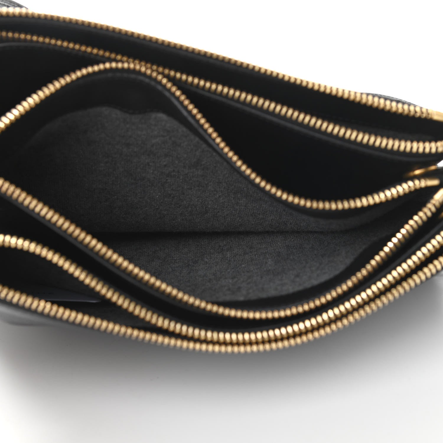 Celine Lambskin Large Trio Crossbody Bag Black 7 of 9