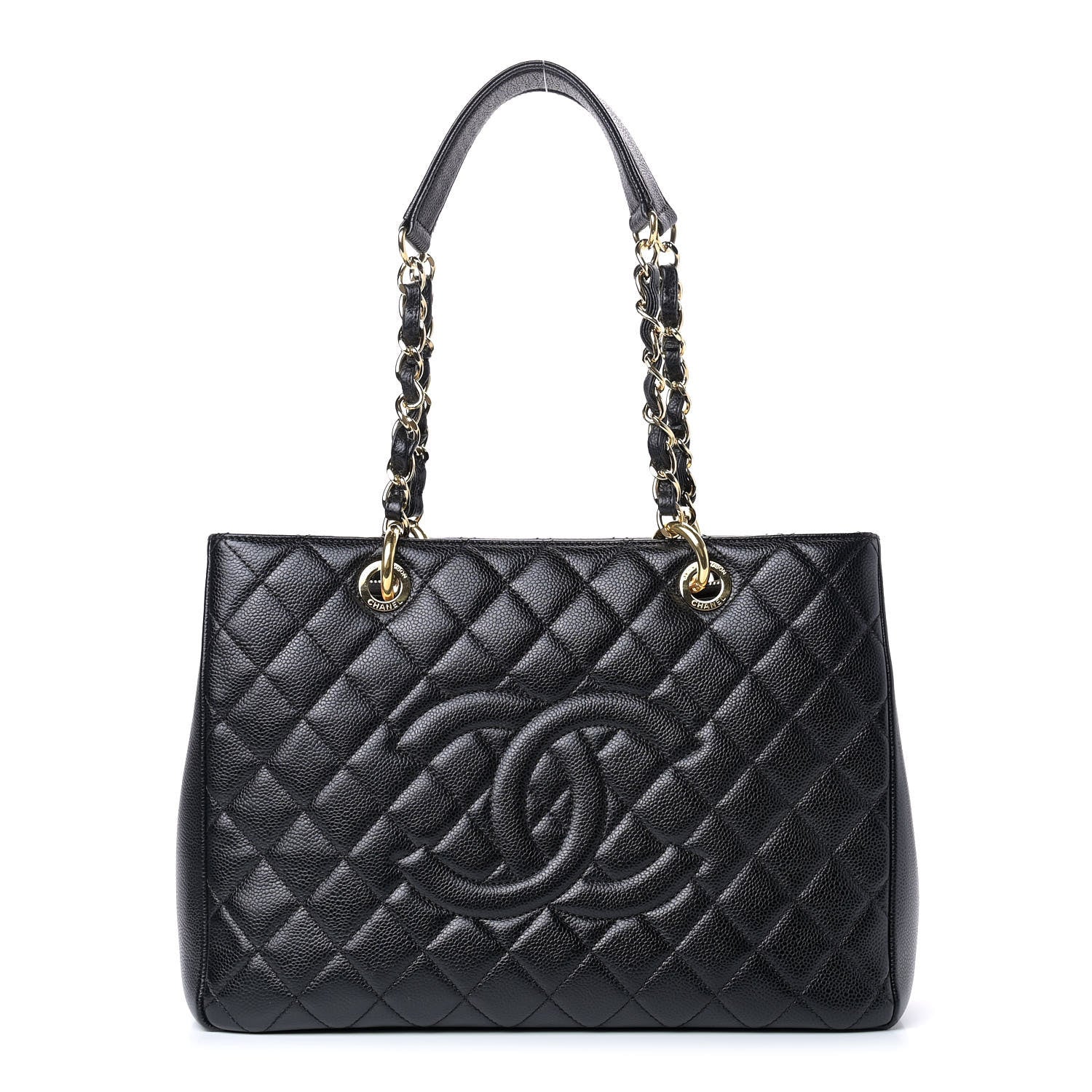 Chanel Caviar Quilted Grand Shopping Tote GST Black 1 of 9