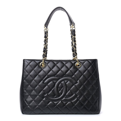 Chanel Caviar Quilted Grand Shopping Tote GST Black 1 of 9