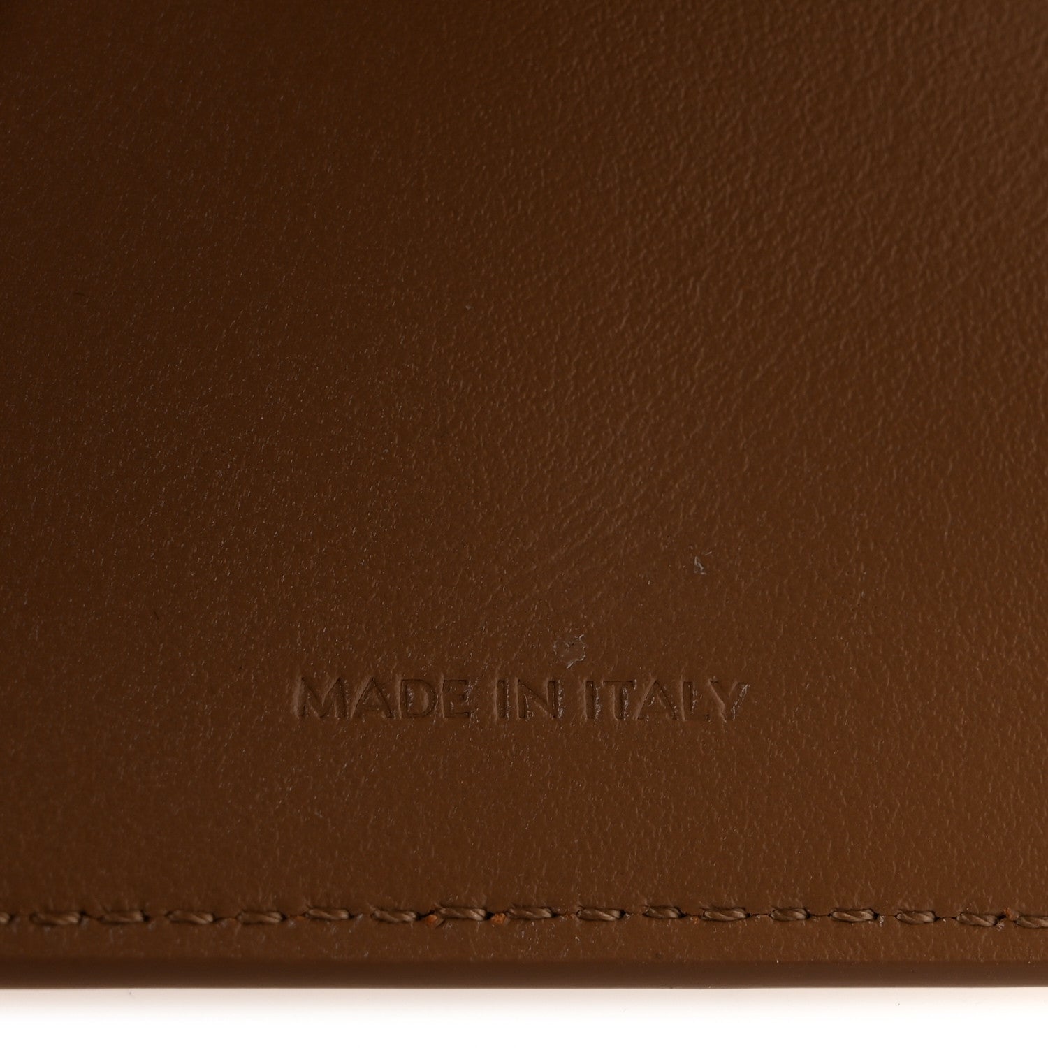 Celine Calfskin Compact Triomphe Wallet With Coin Purse Bronze 8 of 9