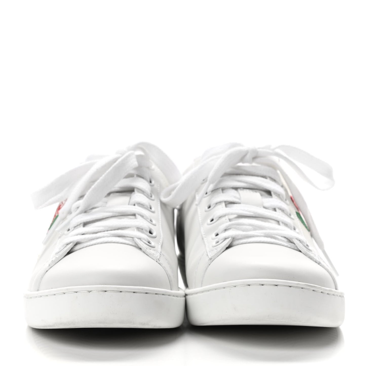 Calfskin Miro Soft Tennis Embroidered Womens Ace Sneakers 37 White Rio Blue