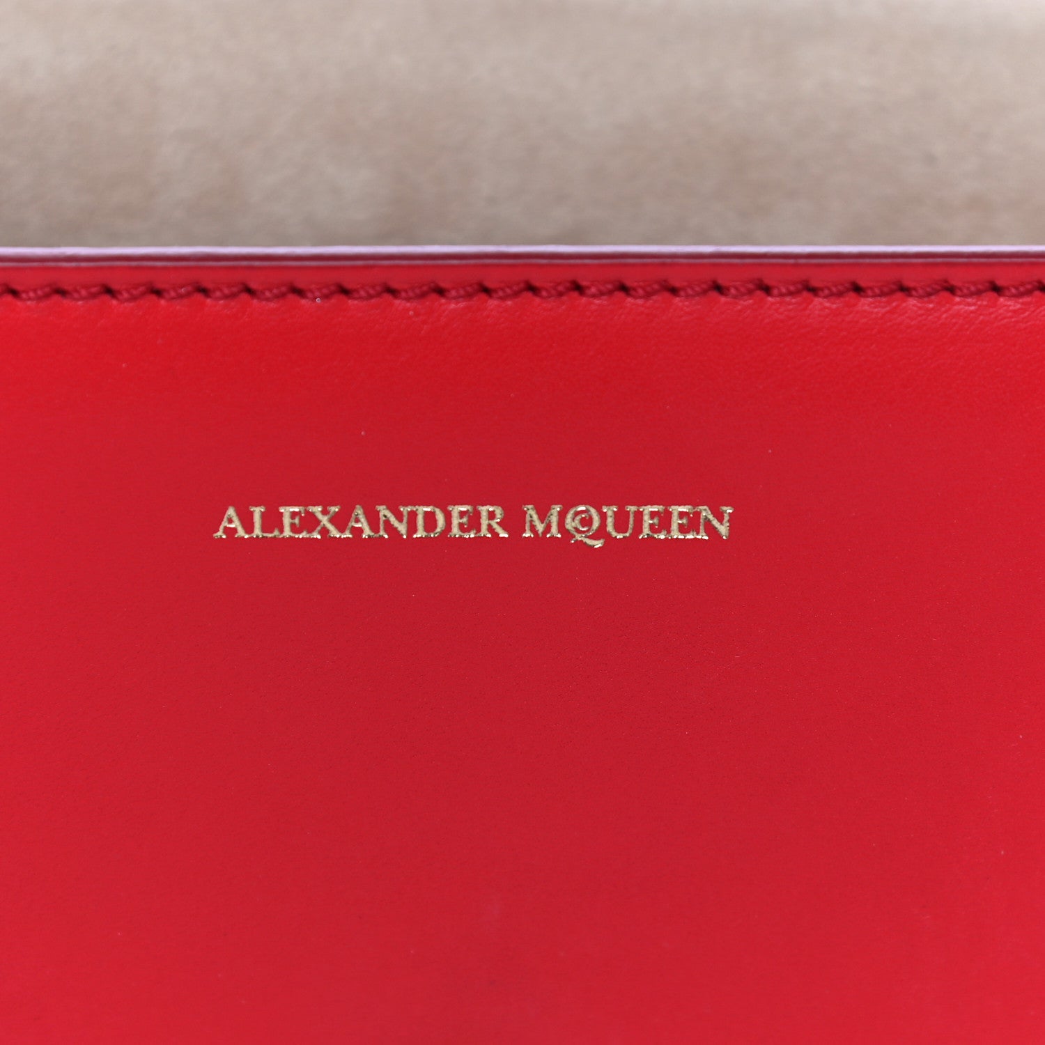 Alexander McQueen Calfskin Small Insignia Chain Flap Red 13 of 26