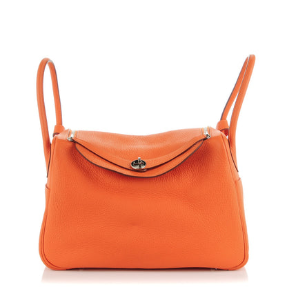 Hermes Taurillon Clemence Lindy 34 Orange 1 of 8