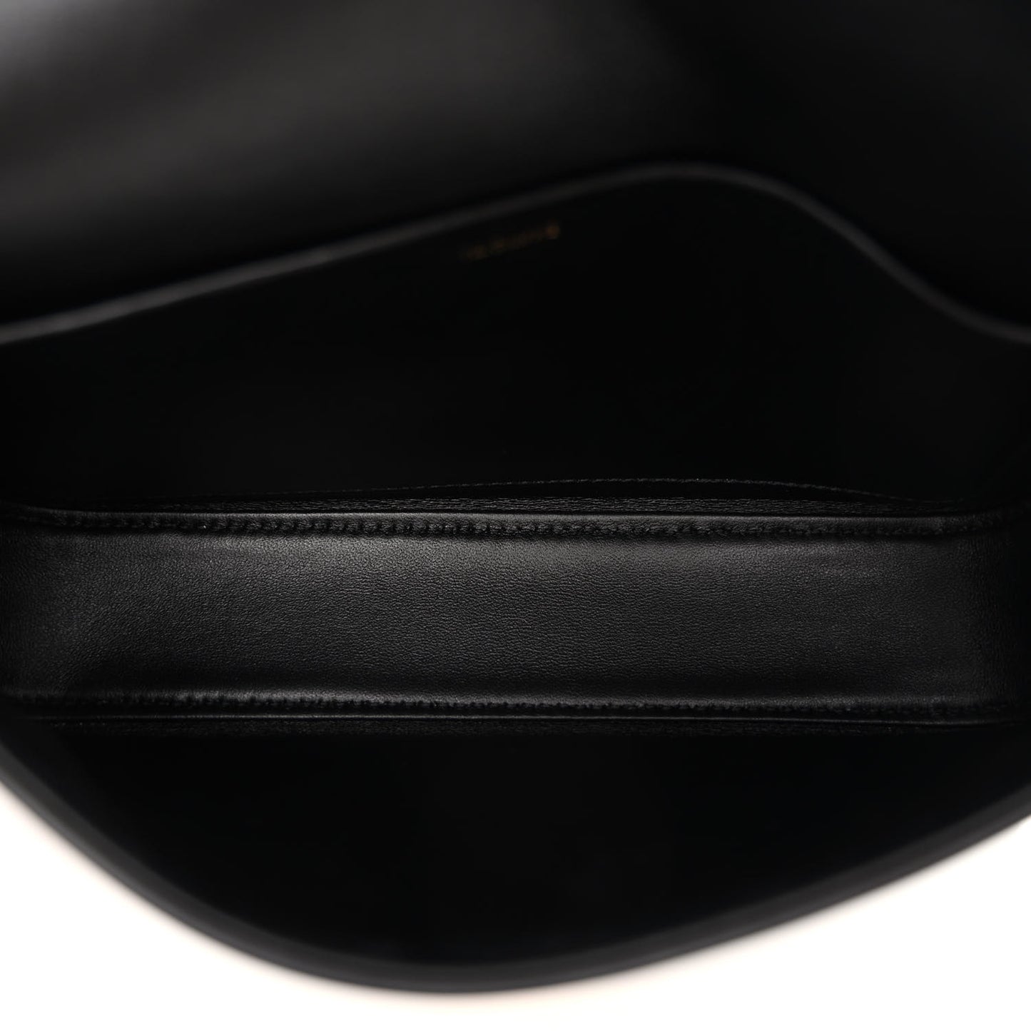 Shiny Calfskin Triomphe Shoulder Bag Black