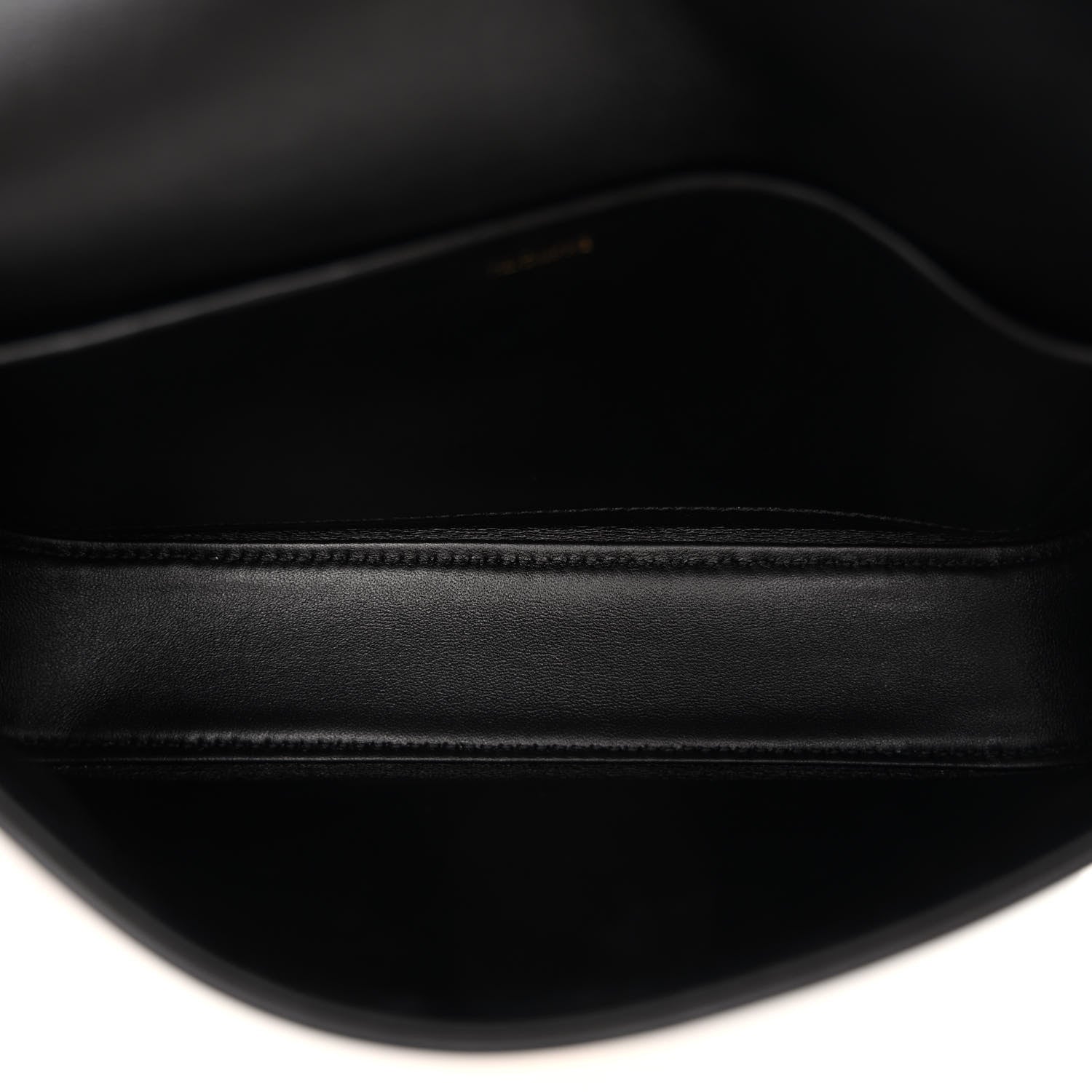 Celine Shiny Calfskin Triomphe Shoulder Bag Black 5 of 10