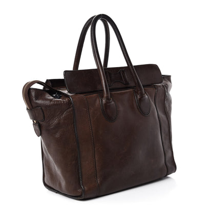 Celine Pebbled Calfskin Mini Luggage Brown 3 of 14