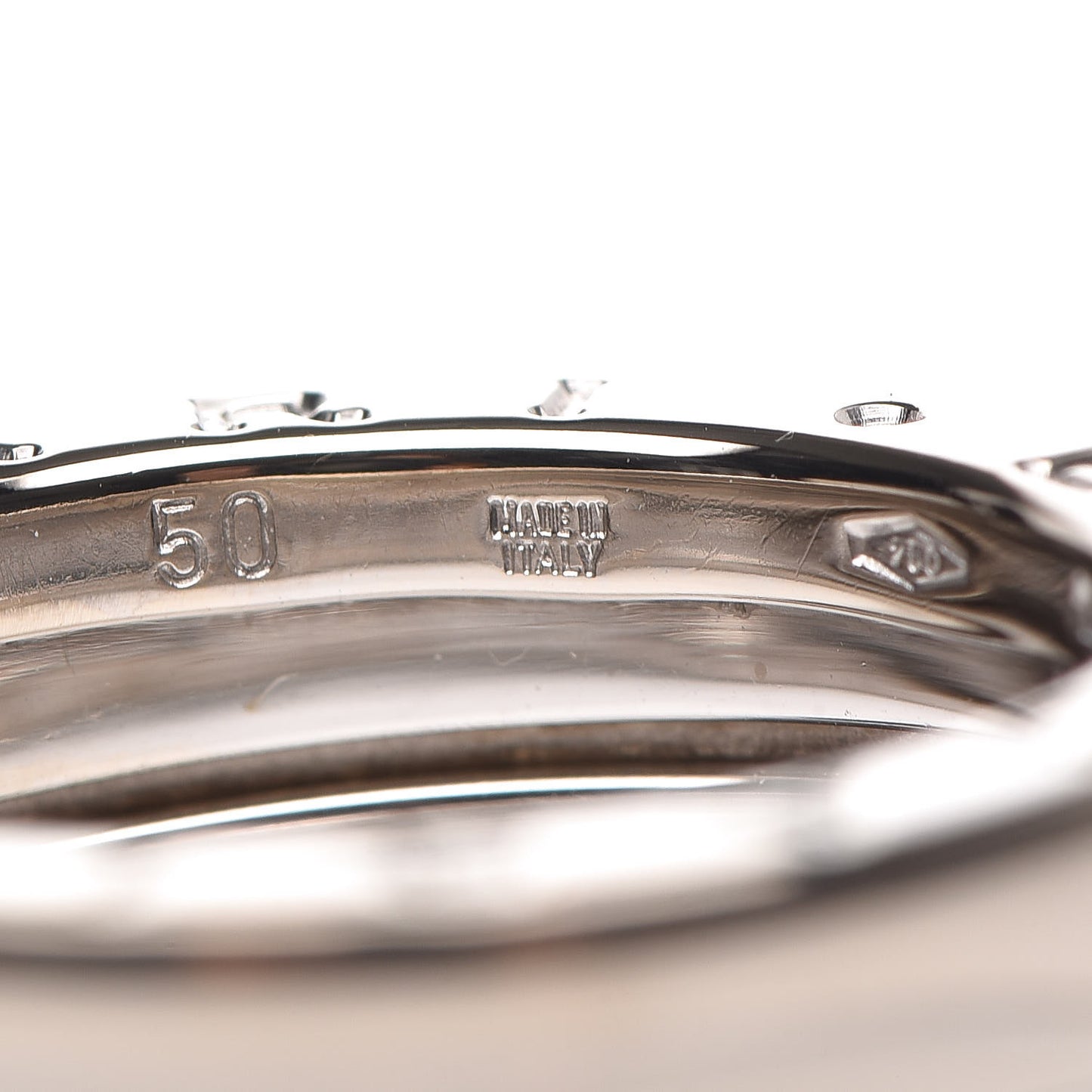 18K White Gold B.Zero1 Two-Band Ring 50 5.25