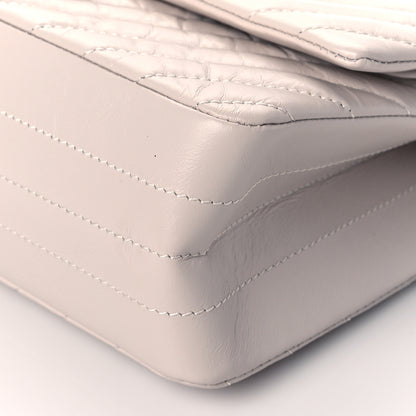 Chanel Aged Calfskin Chevron Quilted 2.55 Reissue 225 Flap Ivory 10 of 11