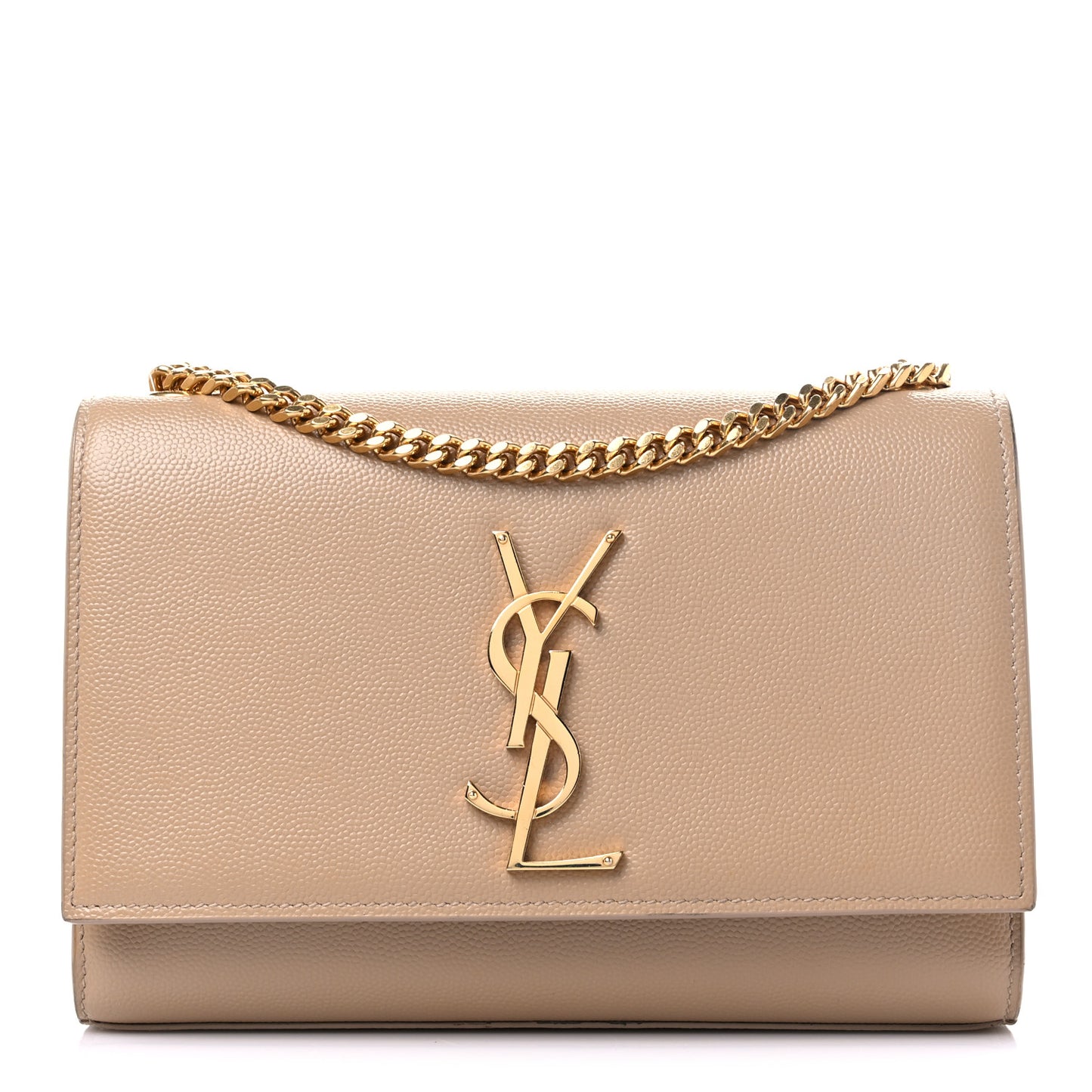 Grain De Poudre Small Monogram Kate Satchel Dark Beige