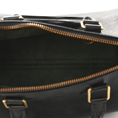 Louis Vuitton Epi Speedy 25 Black 5 of 9