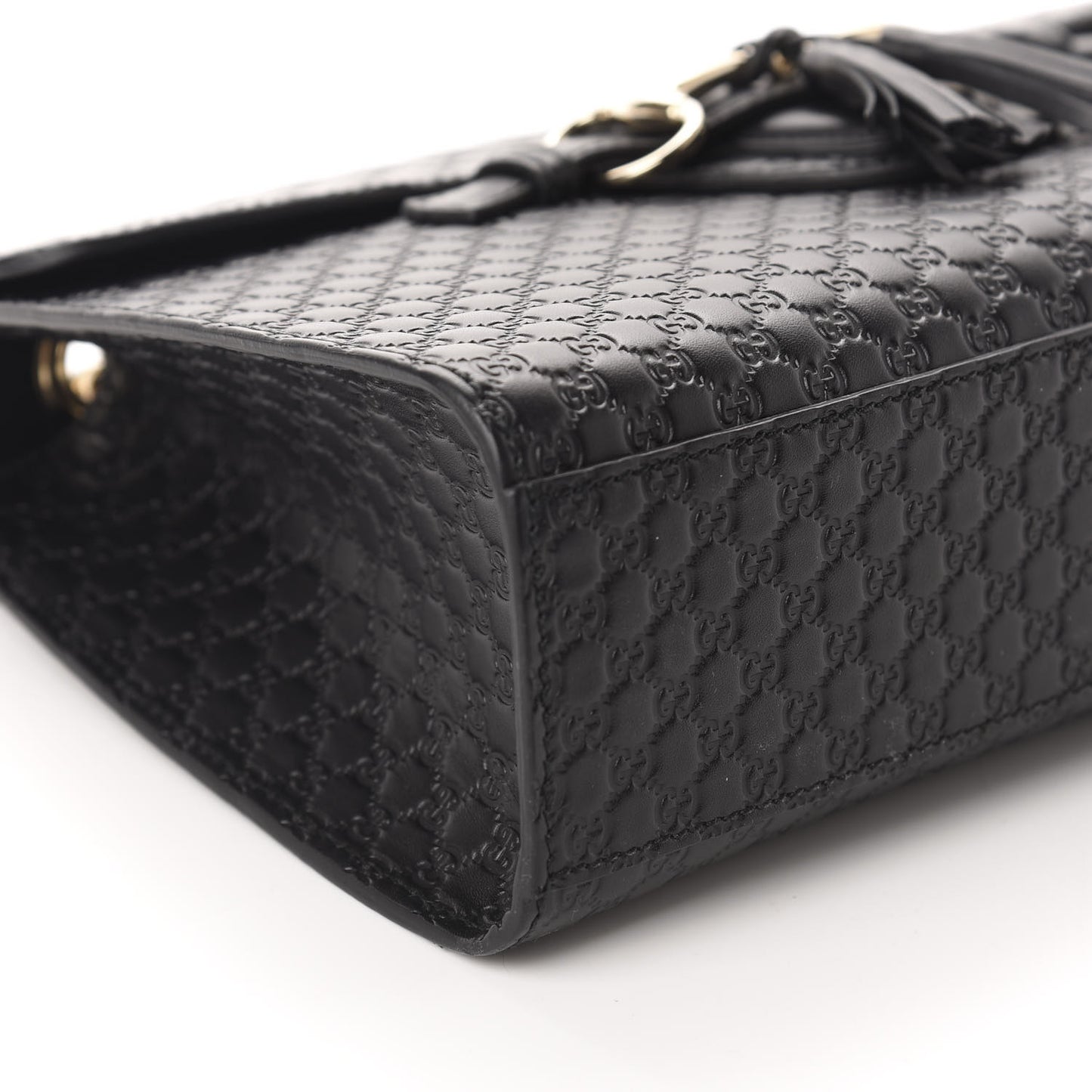 Microguccissima Medium Emily Chain Shoulder Bag Black
