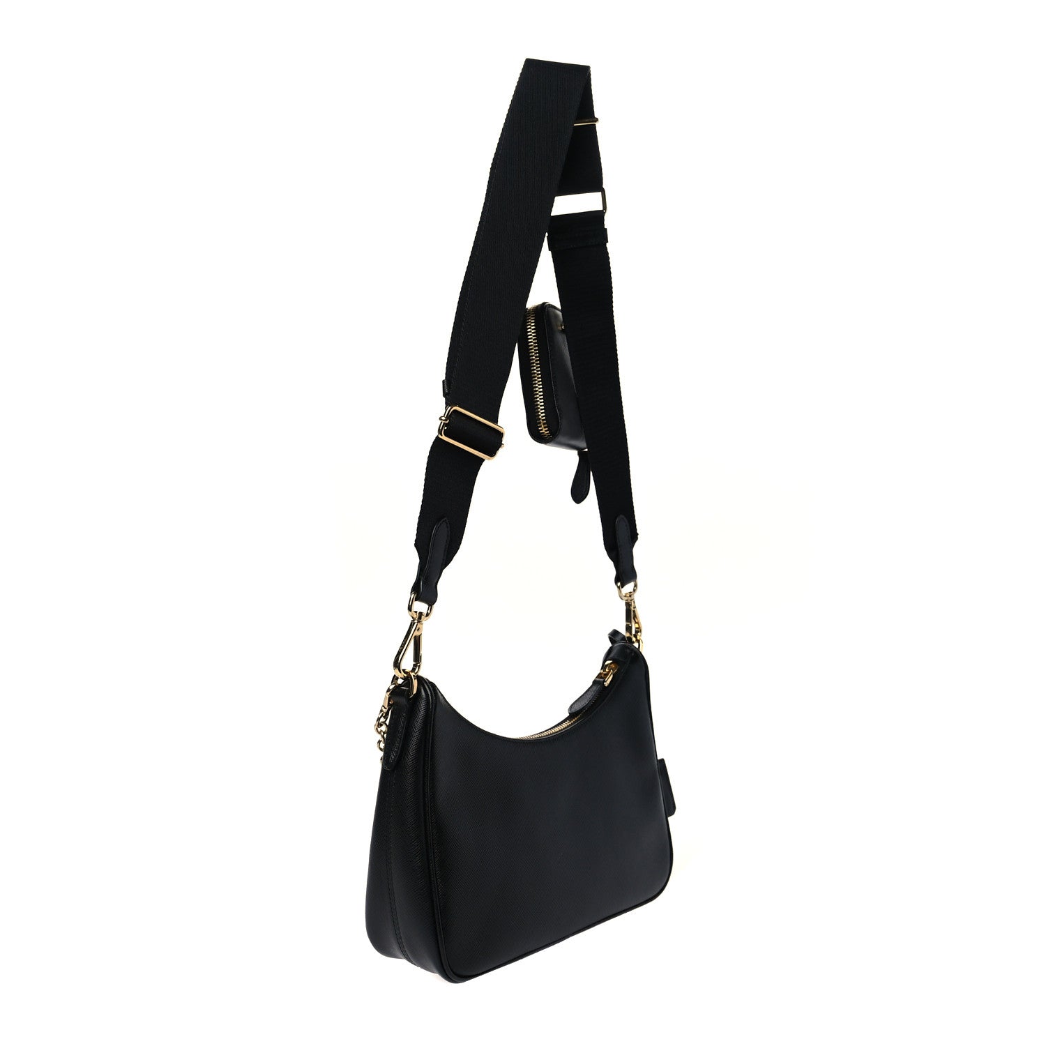 Prada Saffiano Lux Re-Edition 2005 Shoulder Bag Black 3 of 11