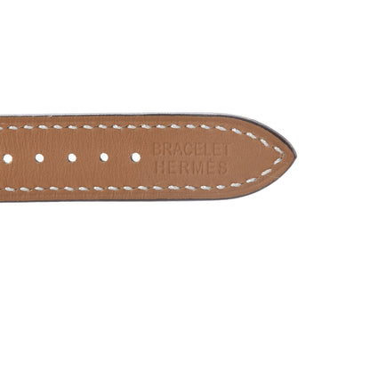 Hermes Swift Heure H Hour Watch PM Double Tour Strap Etoupe 3 of 6