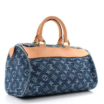 Louis Vuitton Monogram Denim Neo Speedy Blue 3 of 13