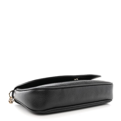 Gucci Pebbled Calfskin Medium Soho Flap Crossbody Black 4 of 10