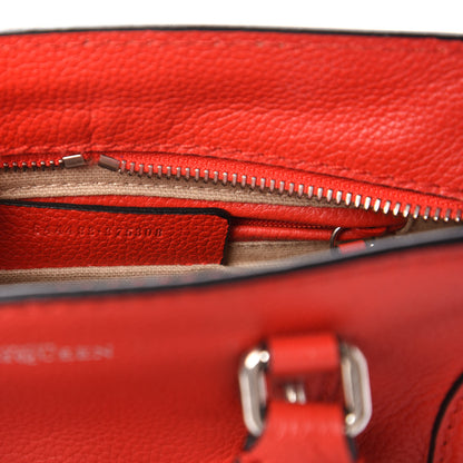 Alexander McQueen Pebbled Calfskin Mini Padlock Tote Red 9 of 12