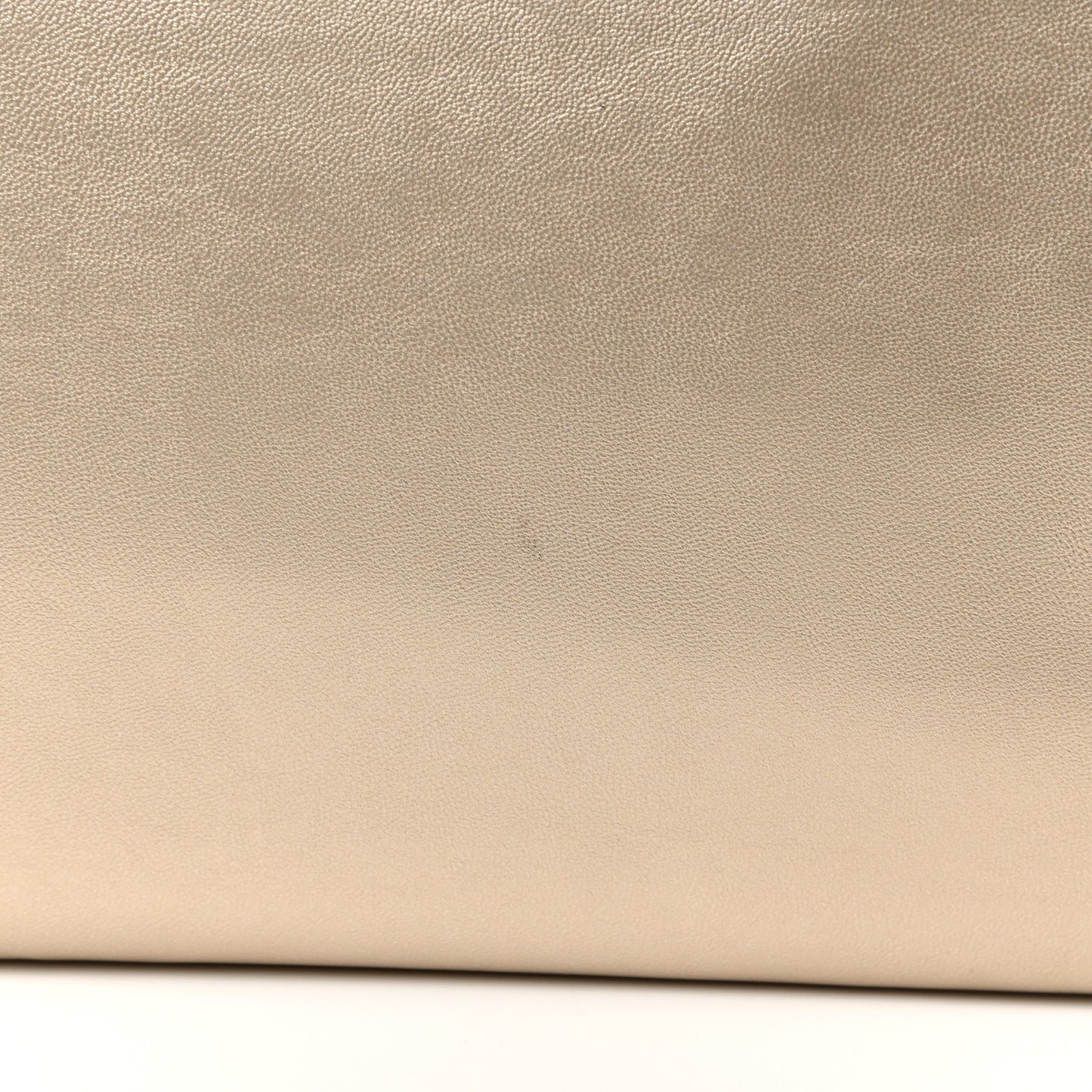 Metallic Vegan Leather Large Shopping Bag Gold
