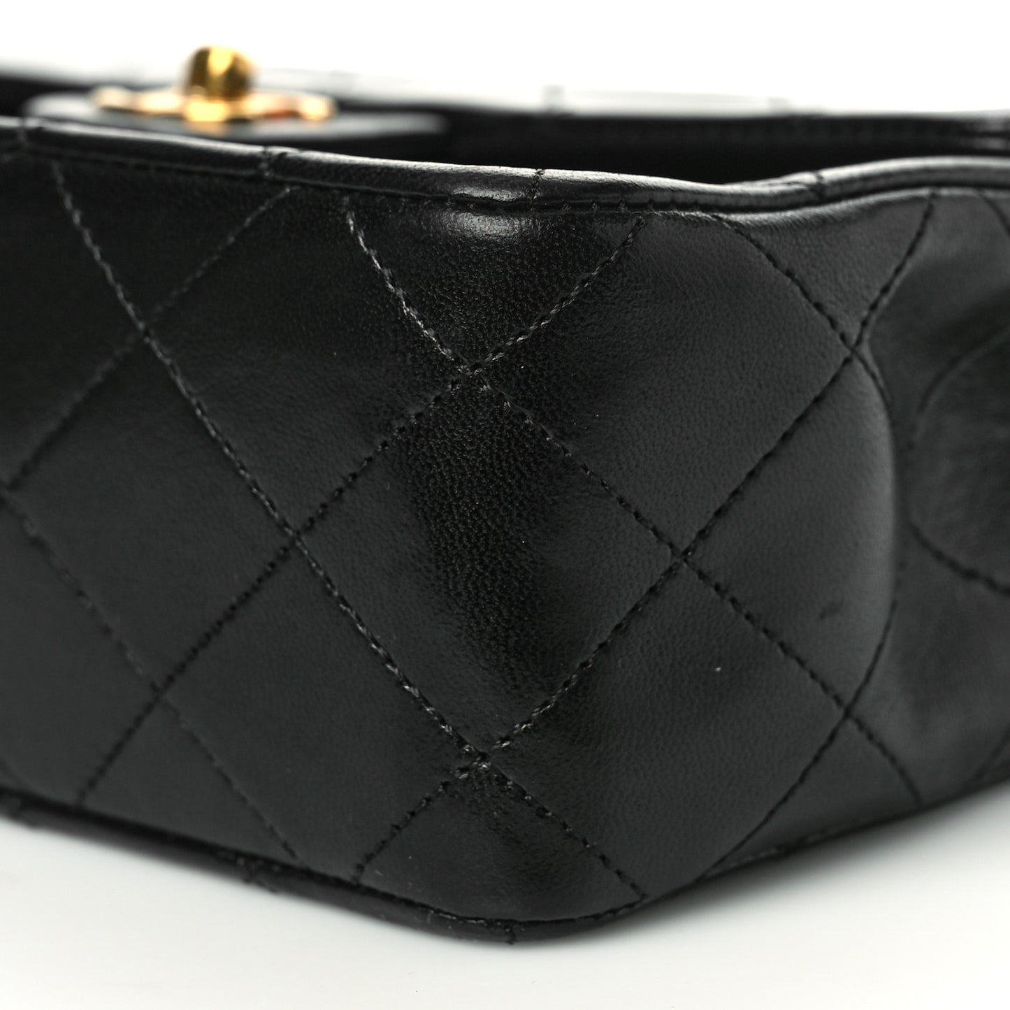 Lambskin Vanity Cosmetic Case Black