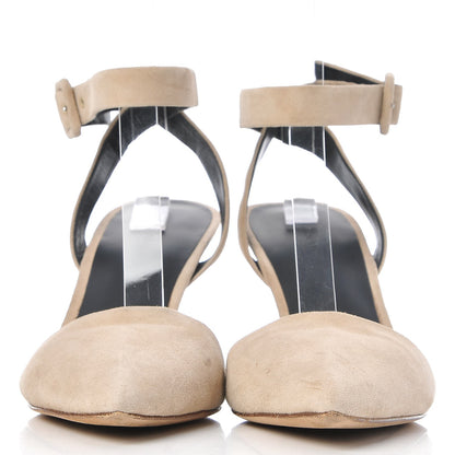 Alexander Wang Suede Lovisa Ankle Strap Pumps 38 Beige 2 of 9
