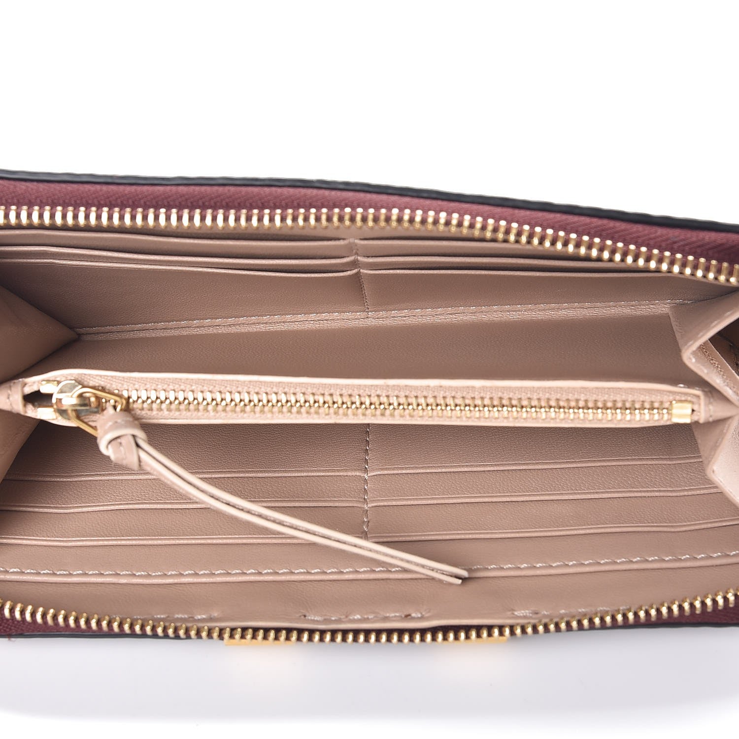 Chloe Grained Calfskin Marcie Long Zip Around Wallet Dark Velvet 5 of 8
