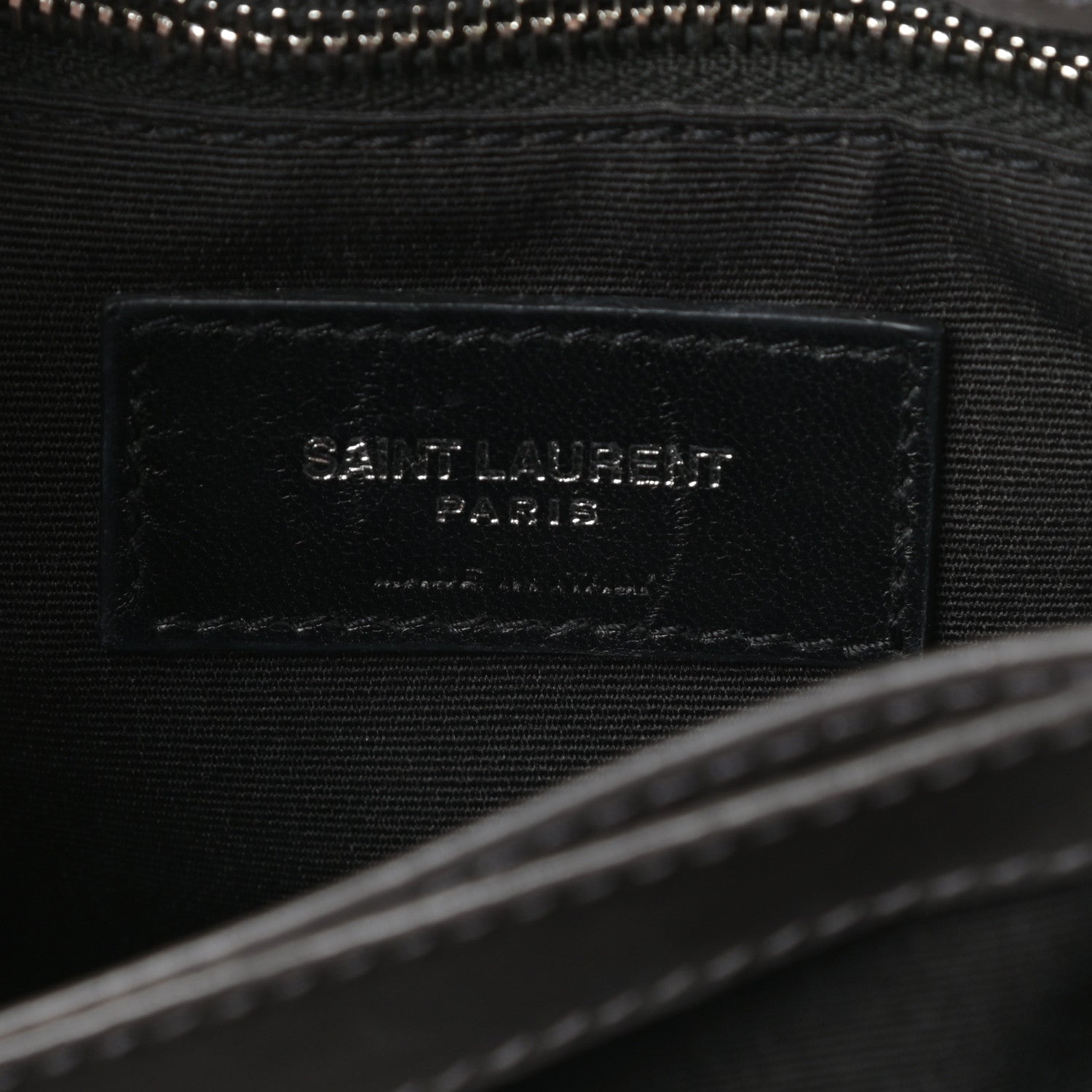 Saint Laurent Calfskin Y Quilted Monogram Toy Loulou Crossbody Bag Storm 8 of 18