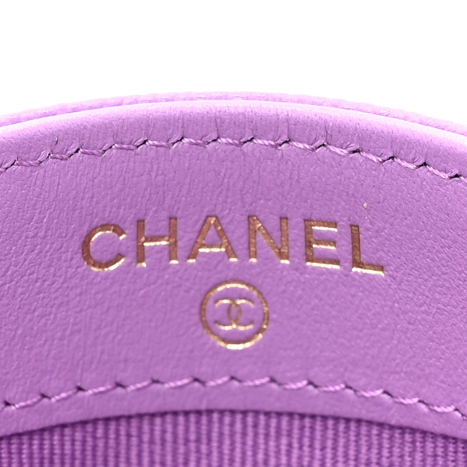 Chanel Caviar Quilted Card Holder Purple 6 of 11