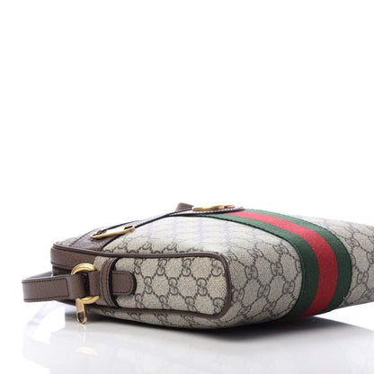 Gucci GG Supreme Monogram Web Small Ophidia Messenger Bag Brown 6 of 11