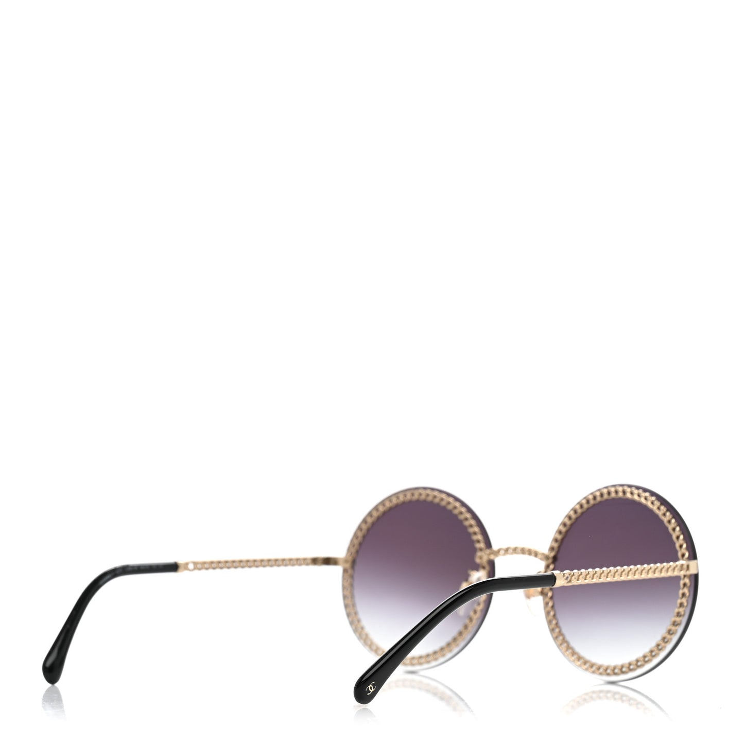 Round Chain Sunglasses 4245 Gold