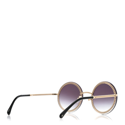 Chanel Round Chain Sunglasses 4245 Gold 4 of 8