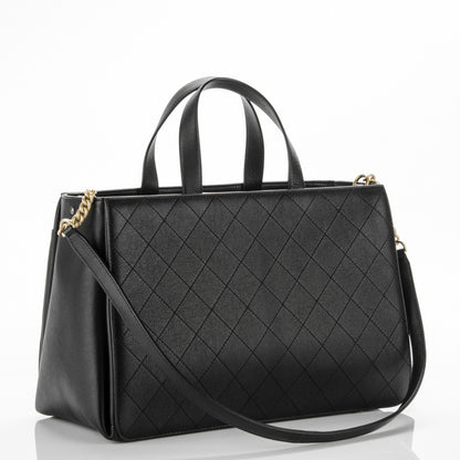 Chanel Calfskin Stitched Large Straight Lines Shopping Tote Black 3 of 7